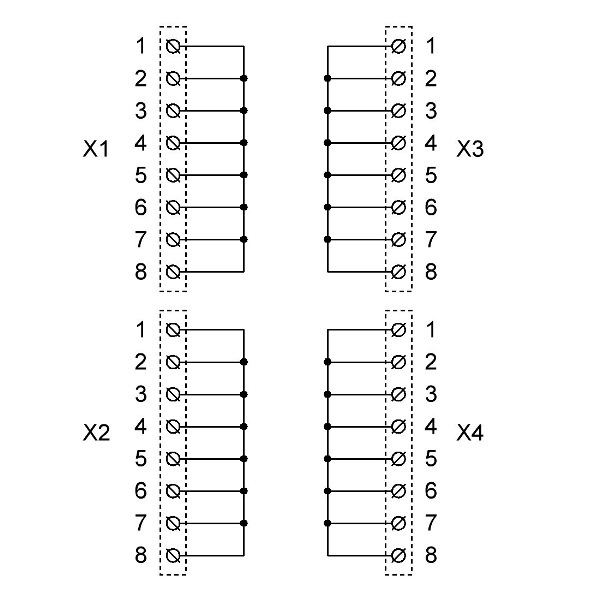 ПР-4х8 Разветвитель интерфейса схема